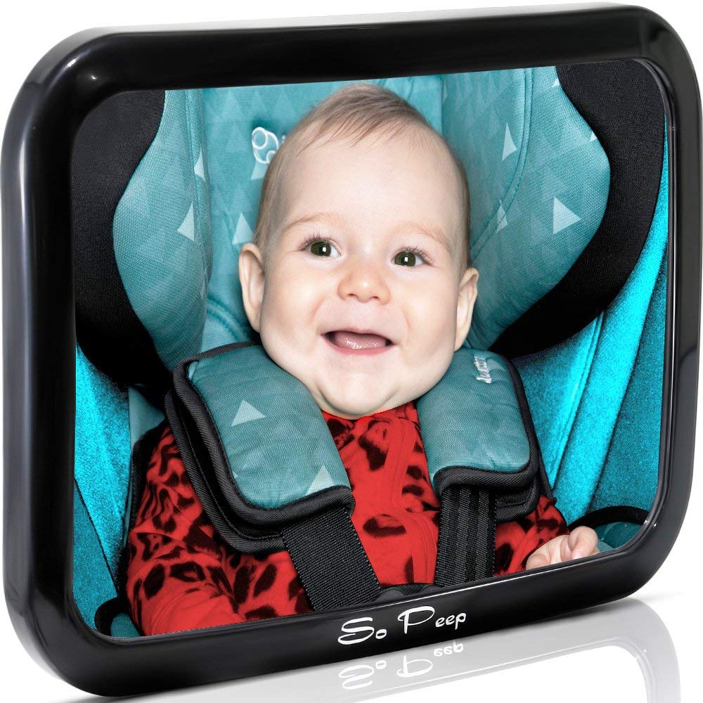 Baby Backseat Mirror for Car - View Infant in Rear Facing Car Seat