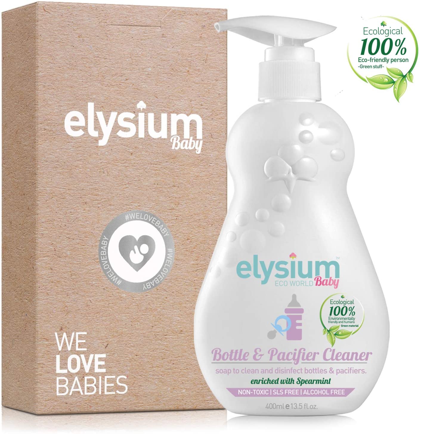 Premium Natural Baby Bottle Liquid Dish Soap by Elysium Eco World